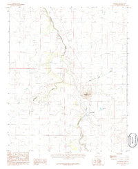 Woodruff Arizona Historical topographic map, 1:24000 scale, 7.5 X 7.5 Minute, Year 1986