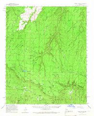 Woods Canyon Arizona Historical topographic map, 1:62500 scale, 15 X 15 Minute, Year 1961