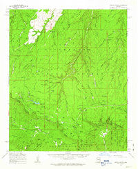 Woods Canyon Arizona Historical topographic map, 1:62500 scale, 15 X 15 Minute, Year 1961