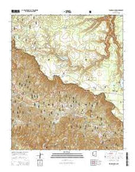 Woods Canyon Arizona Current topographic map, 1:24000 scale, 7.5 X 7.5 Minute, Year 2014