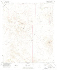 Woolsey Peak Arizona Historical topographic map, 1:24000 scale, 7.5 X 7.5 Minute, Year 1973