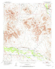 Woolsey Peak Arizona Historical topographic map, 1:62500 scale, 15 X 15 Minute, Year 1951