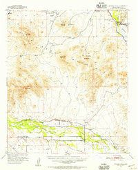 Woolsey Peak Arizona Historical topographic map, 1:62500 scale, 15 X 15 Minute, Year 1951