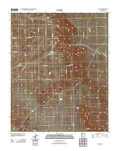 Yampai Arizona Historical topographic map, 1:24000 scale, 7.5 X 7.5 Minute, Year 2011