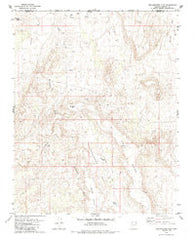 Yellowhorse Flat Arizona Historical topographic map, 1:24000 scale, 7.5 X 7.5 Minute, Year 1979