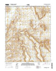 Yellowhorse Flat Arizona Current topographic map, 1:24000 scale, 7.5 X 7.5 Minute, Year 2014