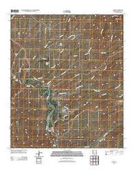 York Arizona Historical topographic map, 1:24000 scale, 7.5 X 7.5 Minute, Year 2011