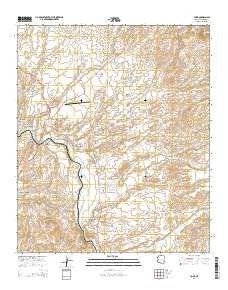 York Arizona Current topographic map, 1:24000 scale, 7.5 X 7.5 Minute, Year 2014