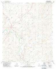 York Arizona Historical topographic map, 1:24000 scale, 7.5 X 7.5 Minute, Year 1986