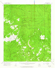 Young Arizona Historical topographic map, 1:62500 scale, 15 X 15 Minute, Year 1961