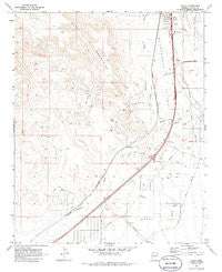Yucca Arizona Historical topographic map, 1:24000 scale, 7.5 X 7.5 Minute, Year 1970