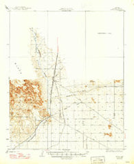 Yucca Arizona Historical topographic map, 1:62500 scale, 15 X 15 Minute, Year 1929
