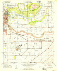 Yuma East Arizona Historical topographic map, 1:24000 scale, 7.5 X 7.5 Minute, Year 1952