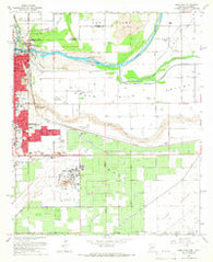 Yuma East Arizona Historical topographic map, 1:24000 scale, 7.5 X 7.5 Minute, Year 1965