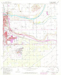 Yuma East Arizona Historical topographic map, 1:24000 scale, 7.5 X 7.5 Minute, Year 1965
