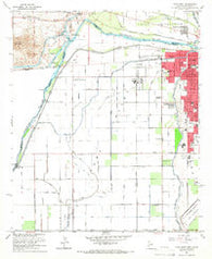 Yuma West Arizona Historical topographic map, 1:24000 scale, 7.5 X 7.5 Minute, Year 1965