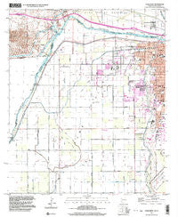 Yuma West Arizona Historical topographic map, 1:24000 scale, 7.5 X 7.5 Minute, Year 1997