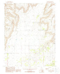 Yunosi Point Arizona Historical topographic map, 1:24000 scale, 7.5 X 7.5 Minute, Year 1988