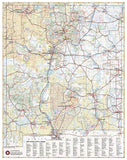 New Mexico Recreation Map by Benchmark Maps - Back of map