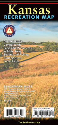 Buy map Kansas : recreation map