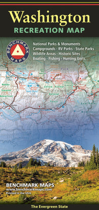 Buy map Washington Recreation Map, The Evergreen State