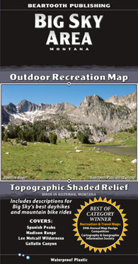 Buy map Big Sky Area, Montana Outdoor Recreation Map