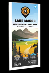 Buy map Lake Magog – Mount Assiniboine Prov Park Adventure Topographic Map