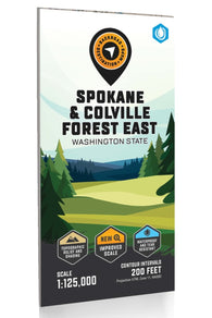 Buy map Spokane & Colville Forest East Adventure Topographic Map