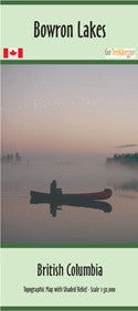 Purchase Canoeing Map of Bowron Lakes  Circuit, British Columbia
