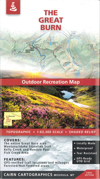 Buy map The Great Burn Outdoor Recreationa Map