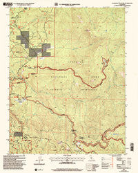 Ackerson Mountain California Historical topographic map, 1:24000 scale, 7.5 X 7.5 Minute, Year 2001