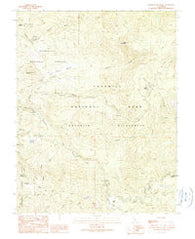 Ackerson Mountain California Historical topographic map, 1:24000 scale, 7.5 X 7.5 Minute, Year 1990