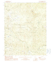 Ackerson Mountain California Historical topographic map, 1:24000 scale, 7.5 X 7.5 Minute, Year 1990