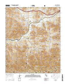 Acton California Current topographic map, 1:24000 scale, 7.5 X 7.5 Minute, Year 2015