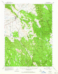 Adin California Historical topographic map, 1:62500 scale, 15 X 15 Minute, Year 1962