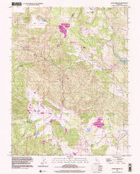 Aetna Springs California Historical topographic map, 1:24000 scale, 7.5 X 7.5 Minute, Year 1998