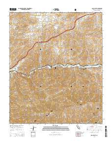 Agua Dulce California Current topographic map, 1:24000 scale, 7.5 X 7.5 Minute, Year 2015
