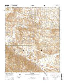 Aguanga California Current topographic map, 1:24000 scale, 7.5 X 7.5 Minute, Year 2015