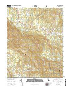 Ahwahnee California Current topographic map, 1:24000 scale, 7.5 X 7.5 Minute, Year 2015