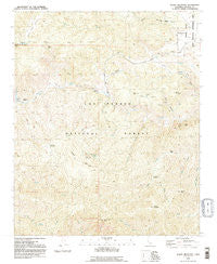 Alamo Mountain California Historical topographic map, 1:24000 scale, 7.5 X 7.5 Minute, Year 1991