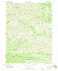Alder Springs California Historical topographic map, 1:24000 scale, 7.5 X 7.5 Minute, Year 1967