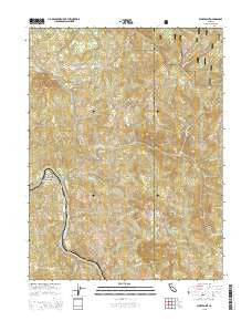 Alderpoint California Current topographic map, 1:24000 scale, 7.5 X 7.5 Minute, Year 2015