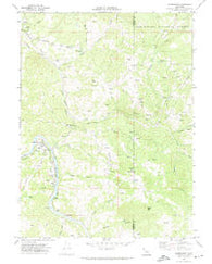 Alderpoint California Historical topographic map, 1:24000 scale, 7.5 X 7.5 Minute, Year 1969