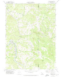 Alderpoint California Historical topographic map, 1:24000 scale, 7.5 X 7.5 Minute, Year 1969