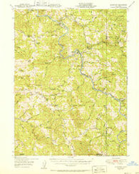 Alderpoint California Historical topographic map, 1:62500 scale, 15 X 15 Minute, Year 1951