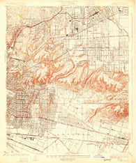 Alhambra California Historical topographic map, 1:24000 scale, 7.5 X 7.5 Minute, Year 1926