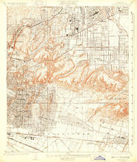 Alhambra California Historical topographic map, 1:24000 scale, 7.5 X 7.5 Minute, Year 1926