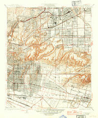 Alhambra California Historical topographic map, 1:24000 scale, 7.5 X 7.5 Minute, Year 1926