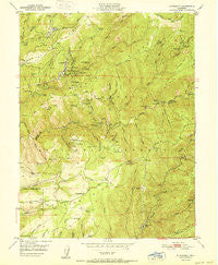 Alleghany California Historical topographic map, 1:24000 scale, 7.5 X 7.5 Minute, Year 1951