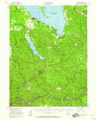 Almanor California Historical topographic map, 1:62500 scale, 15 X 15 Minute, Year 1955